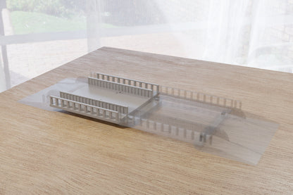 Flat Steel Bridge Extension - Tabletop Wargaming WW2 Terrain Miniature | 15mm 20mm 28mm | 3D Printed Model