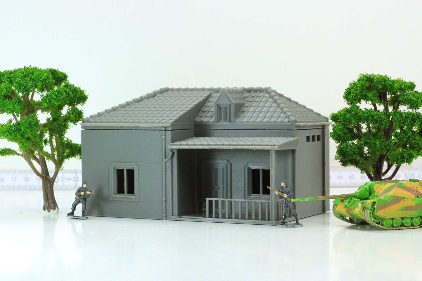 Italian Village Set - 4 Houses - Historical Tabletop Wargaming Terrain - Miniature Gaming - 3D Printed