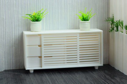 Hidden Gem - Sideboard with Drawers and Sliding Doors - Dollhouse Miniature 1:12 Miniature Dollhouse Furniture