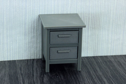 Modern Nightstand  - Dollhouse Miniature 1:12 Miniature Dollhouse Furniture