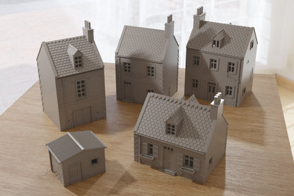 Destroyed or Intact - Normandy French Village Set (VOLUME 2) - Tabletop Wargaming WW2 Terrain | Miniature 3D Printed Model | Flames of War