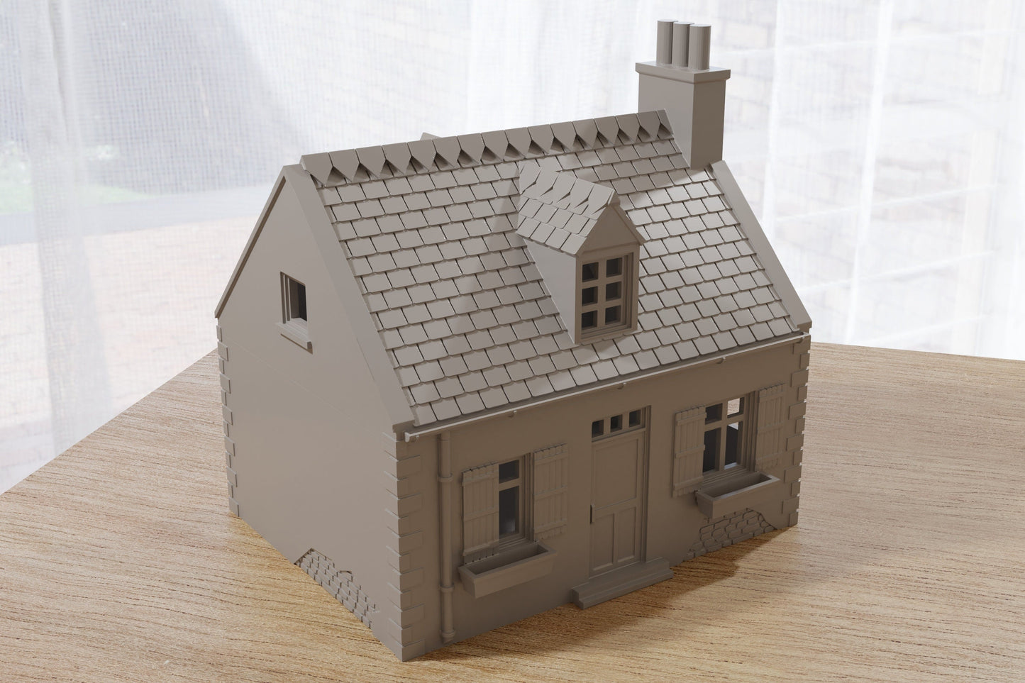 Normandy French Village House SS-T2 (VOLUME 2) - Tabletop Wargaming Terrain | Destroyed - Intact | 3D Printed Miniature | Flames of War