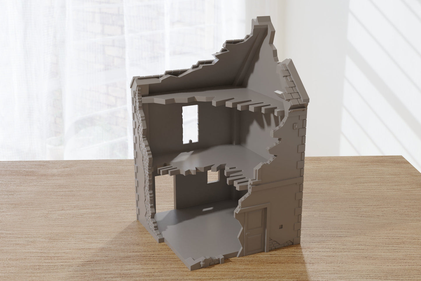 Normandy French Village House DS-T6 (VOLUME 2) - Tabletop Wargaming Terrain | Destroyed - Intact | 3D Printed Miniature | Flames of War