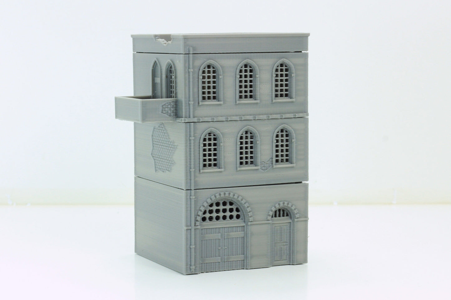 Arab Urban Building - Corner House - Tabletop Wargaming Terrain - Miniature Gaming - 3D Printed