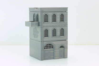 Arab Urban Building - Corner House - Tabletop Wargaming Terrain - Miniature Gaming - 3D Printed
