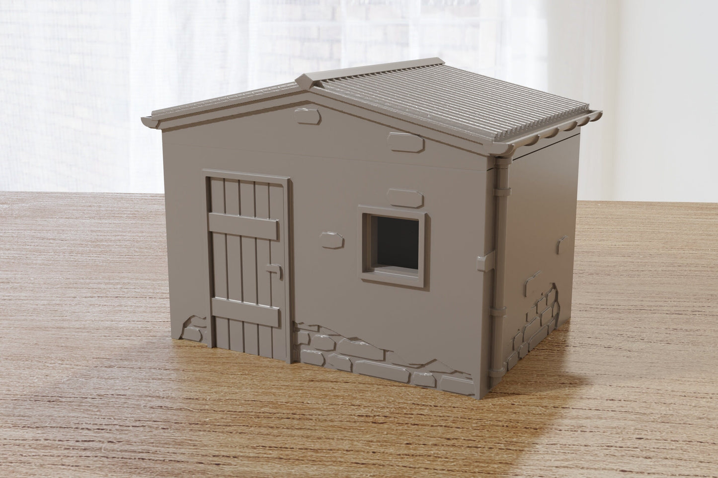 Normandy French Village Shed T2 (VOLUME 2) - Tabletop Wargaming Terrain | Destroyed - Intact | 3D Printed Miniature | Flames of War