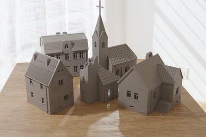 Polish Village Set (VOLUME 1) - Tabletop Wargaming WW2 Terrain | Miniature 3D Printed Model | Flames of War - Zona Alfa