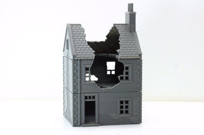 Normandy French Village House DS-T7 (VOLUME 2) - Tabletop Wargaming Terrain | Destroyed - Intact | 3D Printed Miniature | Flames of War