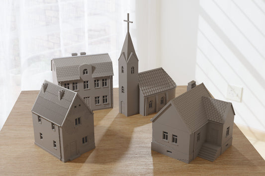 Polish Village Set (VOLUME 1) - Tabletop Wargaming WW2 Terrain | Miniature 3D Printed Model | Flames of War - Zona Alfa