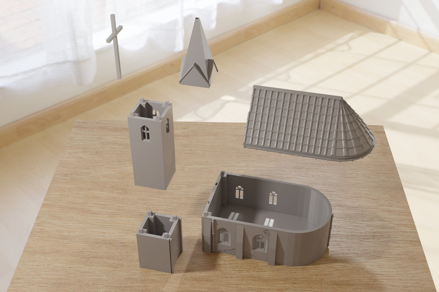 Polish Village Set (VOLUME 1) - Tabletop Wargaming WW2 Terrain | Miniature 3D Printed Model | Flames of War - Zona Alfa