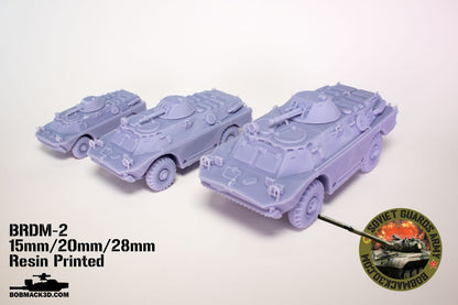BRDM-2 amphibious armored scout car | 28mm / 20mm / 15mm Wargaming Vehicle Compatible with Team Yankee