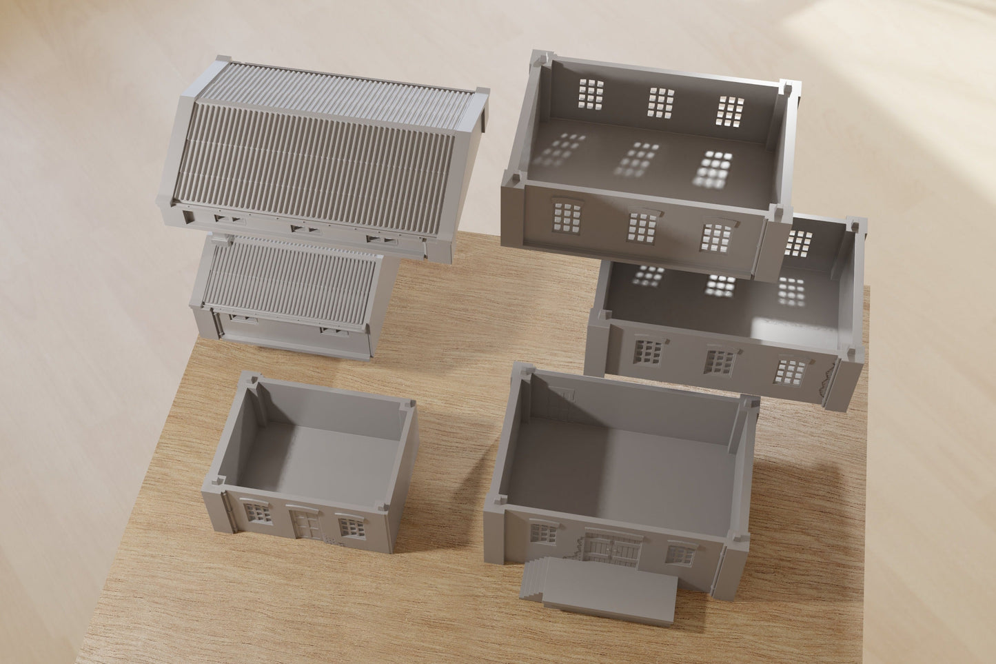 Industrial Building Mill - Tabletop Wargaming WW2 Terrain | Miniature 3D Printed Model | Zona Alfa - Flames of War - Chain of Command