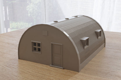 Quonset Hut Barrack - Miniature Wargaming Terrain - Zona Alfa - Team Yankee - 3D Print