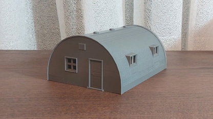 Quonset Hut Barrack - Miniature Wargaming Terrain - Zona Alfa - Team Yankee - 3D Print