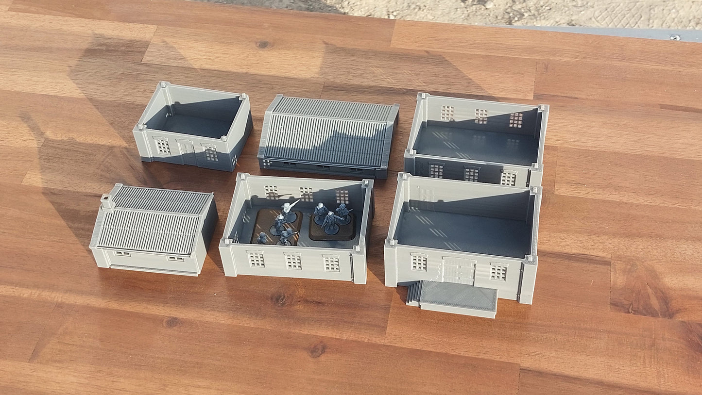 Industrial Building Mill - Tabletop Wargaming WW2 Terrain | Miniature 3D Printed Model | Zona Alfa - Flames of War - Chain of Command