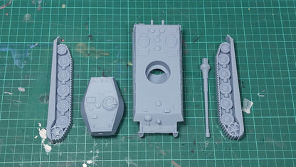 Pz.Kpfw.VI «Tiger II» (Sd.Kfz.182) - 3D Resin Printed 28mm / 20mm / 15mm Miniature Tabletop Wargaming Vehicle