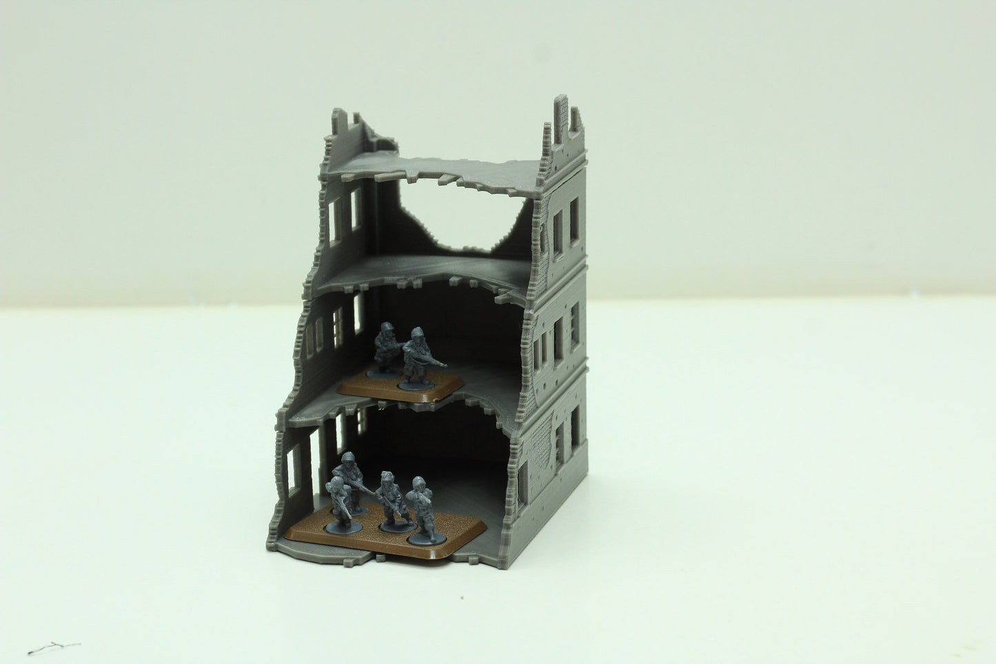 Stalingrad Ruined Apartments SRH MST1 - Tabletop Wargaming WW2 Terrain | Miniature 3D Printed Model | Flames of War & Bolt Action
