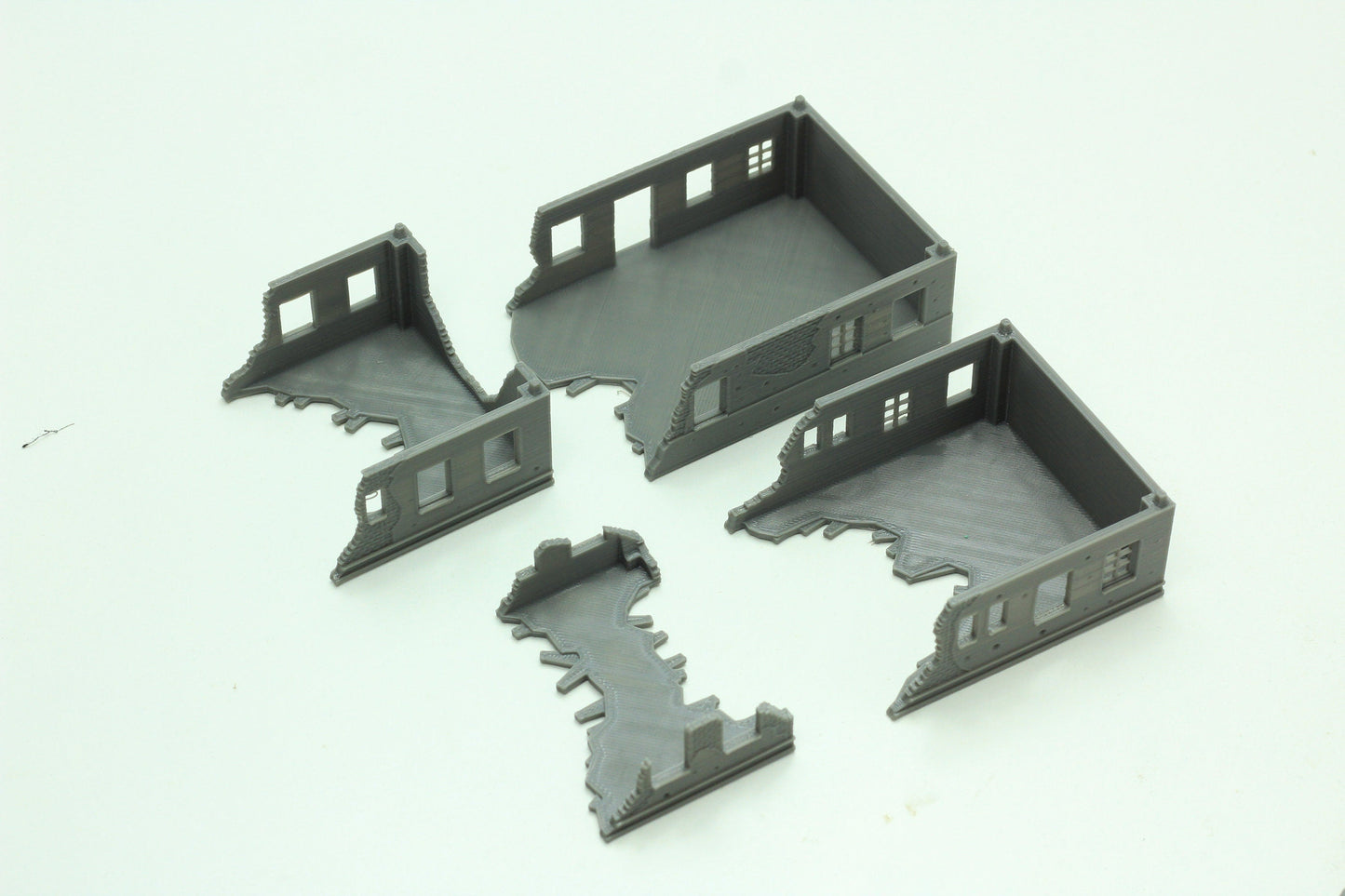 Stalingrad Ruined Apartments SRH MST1 - Tabletop Wargaming WW2 Terrain | Miniature 3D Printed Model | Flames of War & Bolt Action