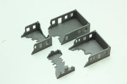 Stalingrad Ruined Apartments SRH MST1 - Tabletop Wargaming WW2 Terrain | Miniature 3D Printed Model | Flames of War & Bolt Action