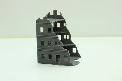 Stalingrad Ruined Apartments SRH MST1 - Tabletop Wargaming WW2 Terrain | Miniature 3D Printed Model | Flames of War & Bolt Action
