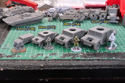 HMMWV M1025 - 3D Resin Printed Modern Wargaming Vehicles - Miniatures for Tabletop Wargames - TTRPG