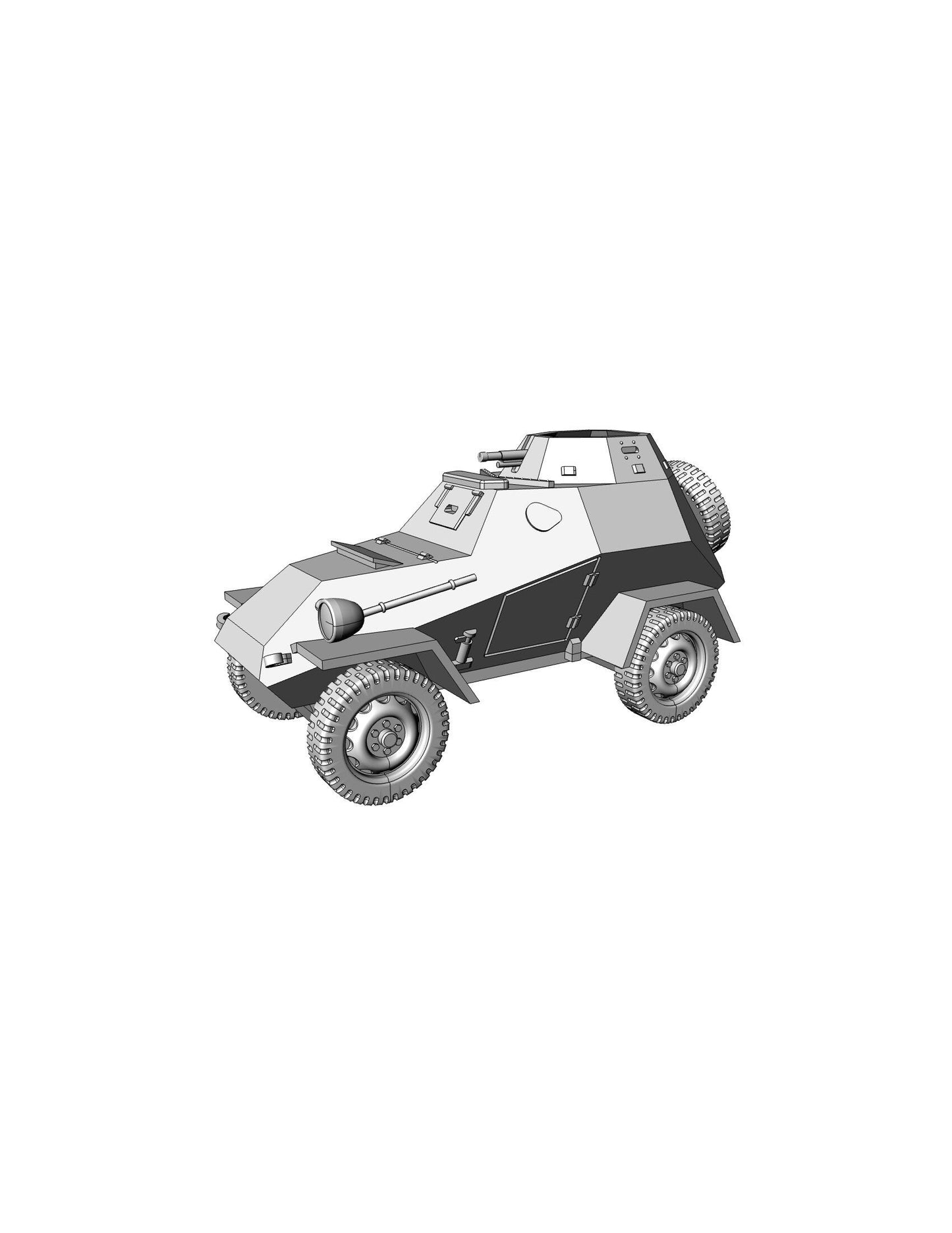 BA-64B Soviet armored scout car - 3D Resin Printed 28mm / 20mm / 15mm Miniature Tabletop Wargaming Vehicle