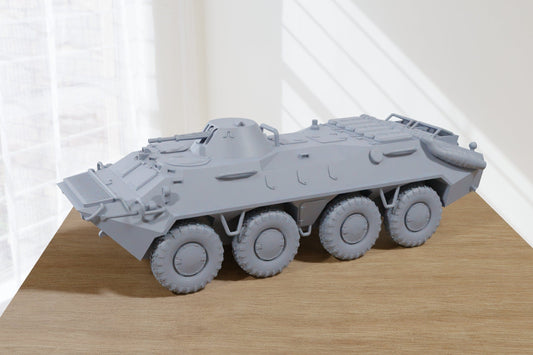 BTR 70 Soviet Armored Scout Car - 3D Resin Printed 28mm / 20mm / 15mm Miniature Tabletop Wargaming Vehicle