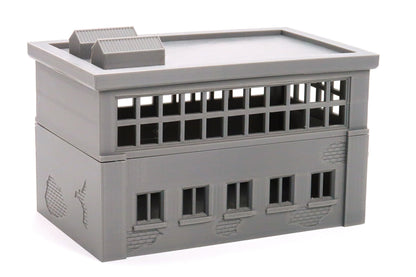 Small Industrial Building - ZONA ALFA / KONTRABAND 3D Printed Tabletop Miniature Wargaming Terrain