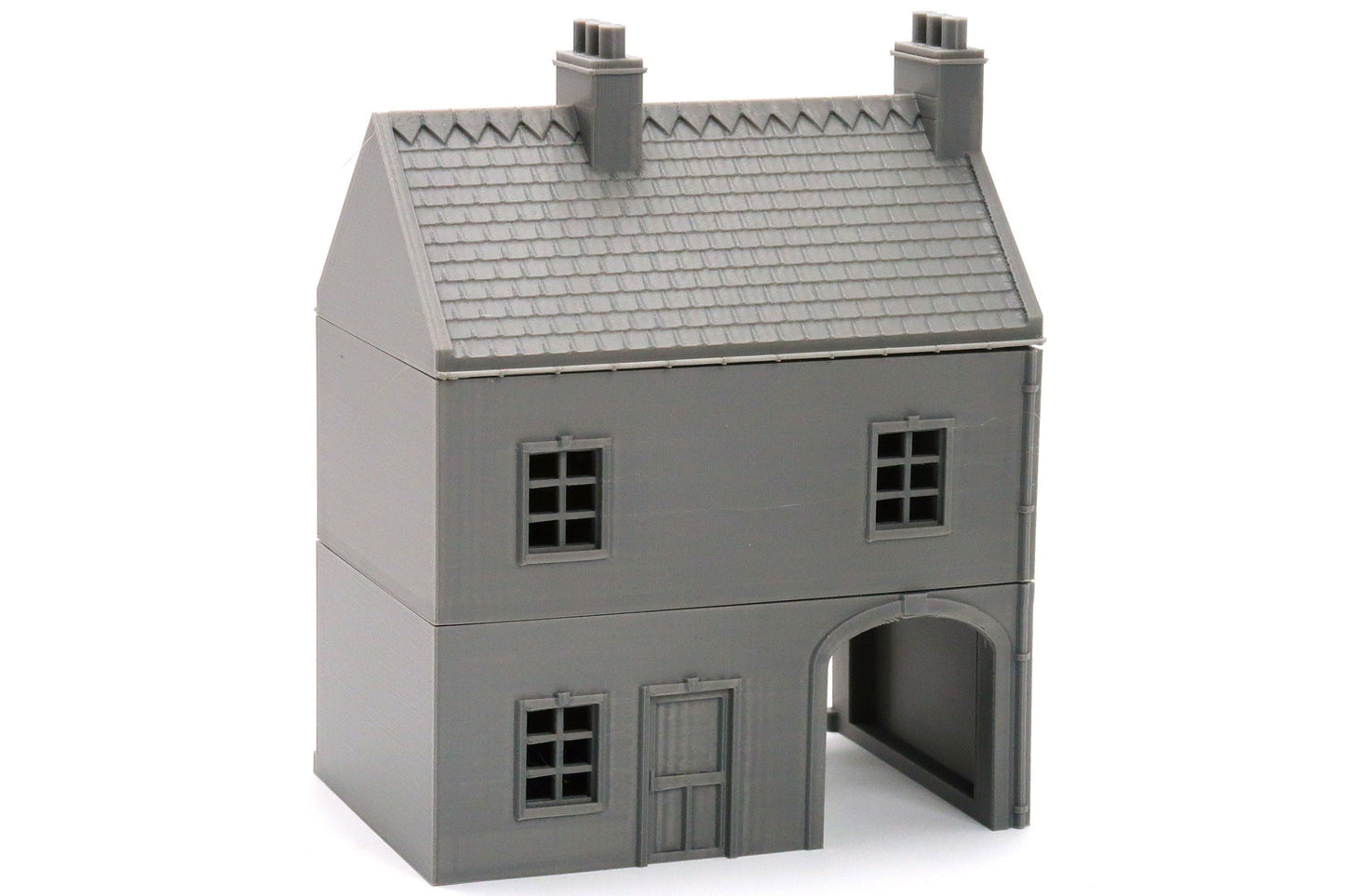 French Row House DS T1 - Tabletop Wargaming WW2 Terrain | Miniature 3D Printed Model | Flames of War & Bolt Action