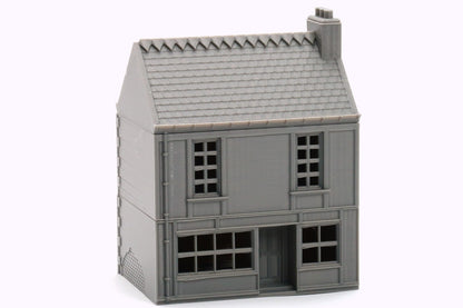 French Commercial Row House T1 - Tabletop Wargaming WW2 Terrain | Miniature 3D Printed Model | Flames of War &amp; Bolt Action