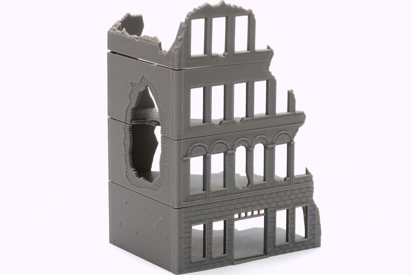 Stalingrad Ruined Store SRH MST3 - Tabletop Wargaming WW2 Terrain | Miniature 3D Printed Model | Flames of War & Bolt Action