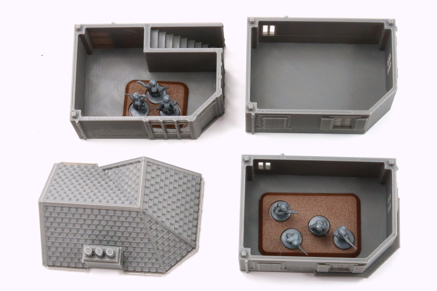 Normandy Corner Block - 3D Printed Tabletop Wargaming Terrain for Miniature Games