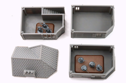 Normandy Corner Block - 3D Printed Tabletop Wargaming Terrain for Miniature Games