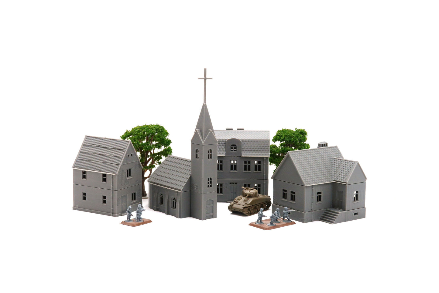 Polish Village Set (VOLUME 1) - Tabletop Wargaming WW2 Terrain | Miniature 3D Printed Model | Flames of War - Zona Alfa