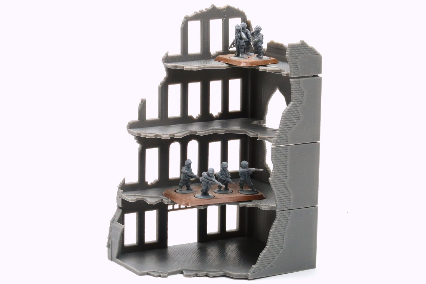 Stalingrad Ruined Store SRH MST3 - Tabletop Wargaming WW2 Terrain | Miniature 3D Printed Model | Flames of War &amp; Bolt Action