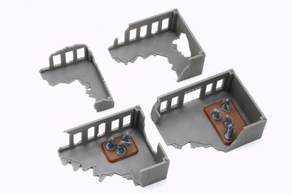 Stalingrad Ruined Store SRH MST3 - Tabletop Wargaming WW2 Terrain | Miniature 3D Printed Model | Flames of War & Bolt Action