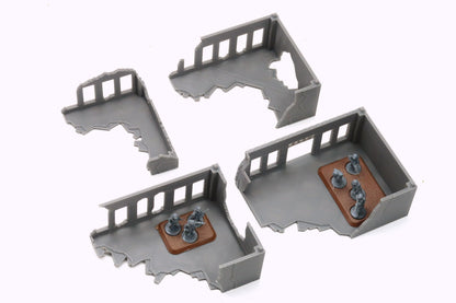 Stalingrad Ruined Store SRH MST3 - Tabletop Wargaming WW2 Terrain | Miniature 3D Printed Model | Flames of War &amp; Bolt Action