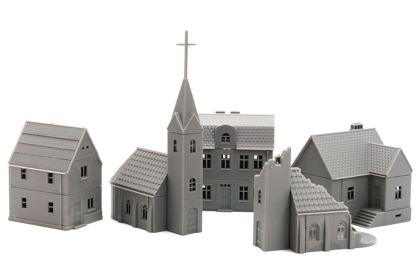 Polish Village Set (VOLUME 1) - Tabletop Wargaming WW2 Terrain | Miniature 3D Printed Model | Flames of War - Zona Alfa
