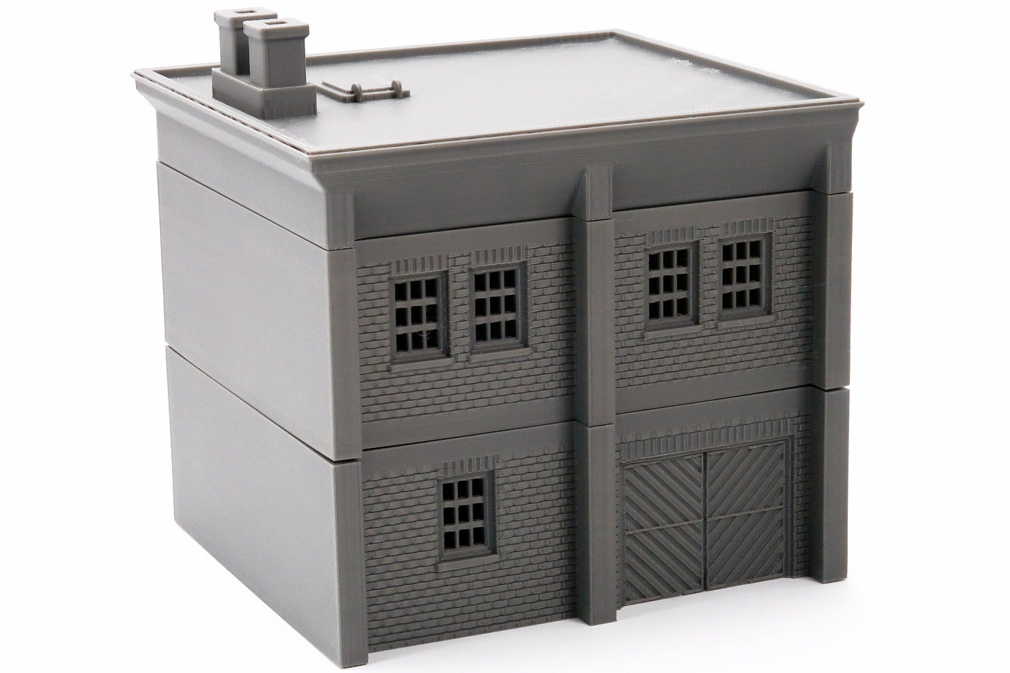 Modular Factory - Tabletop Wargaming WW2 Terrain | Miniature 3D Printed Model | Flames of War - Chain of Command