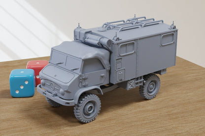 Unimog Radio Case (Radio) - 3D Printed - 28mm Scale - Miniature Wargaming Vehicle - Tabletop Wargames - Model Railroad