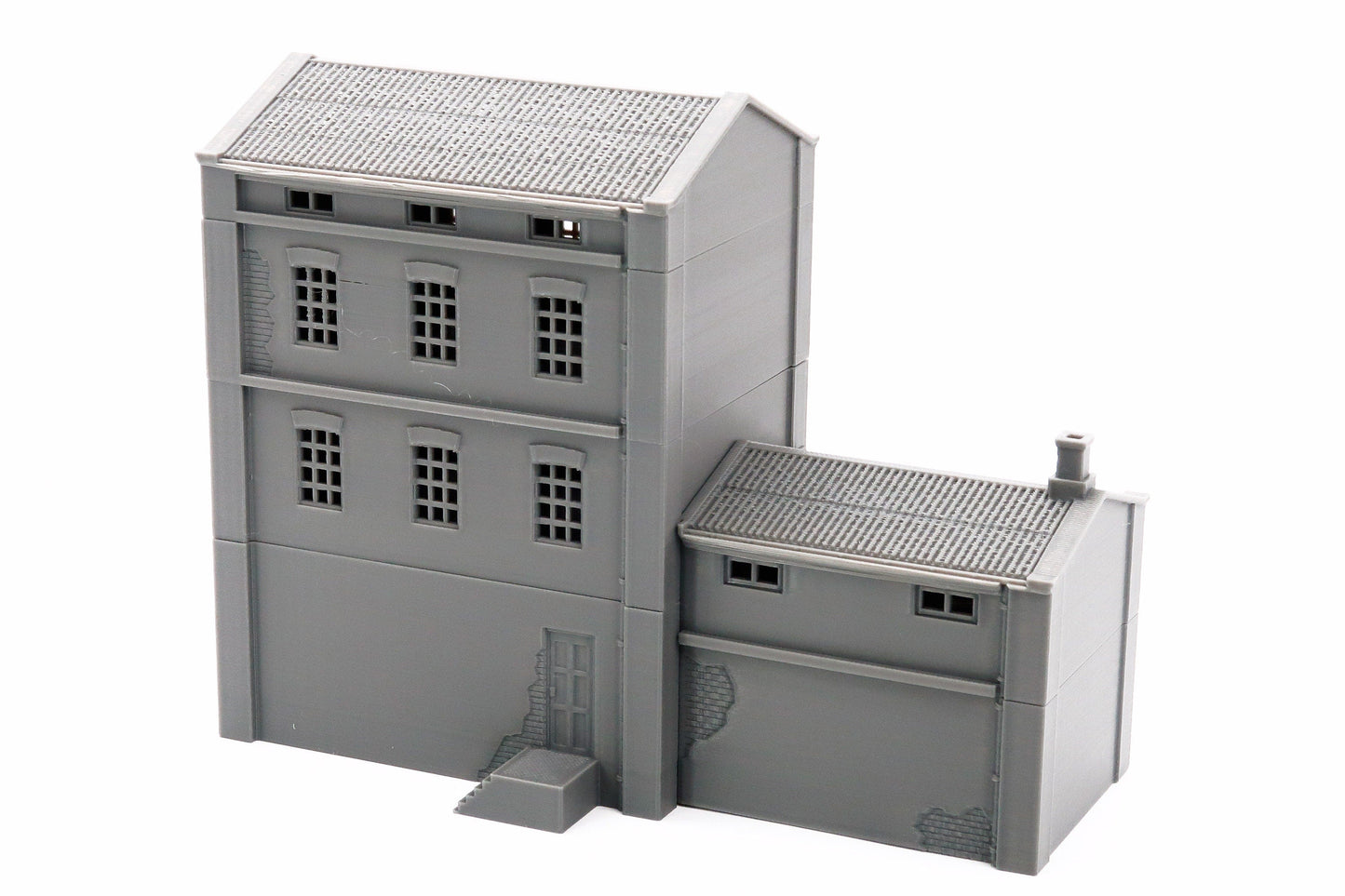 Industrial Building Mill - Tabletop Wargaming WW2 Terrain | Miniature 3D Printed Model | Zona Alfa - Flames of War - Chain of Command
