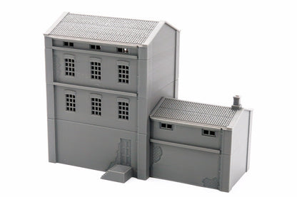 Industrial Building Mill - Tabletop Wargaming WW2 Terrain | Miniature 3D Printed Model | Zona Alfa - Flames of War - Chain of Command
