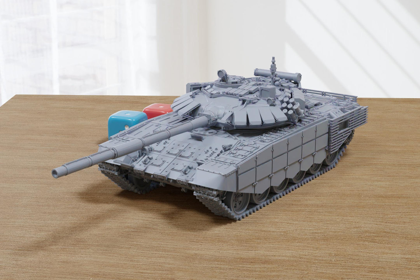 T-72B3 Obr 2016 Soviet Main Battle Tank - 3D Printed Miniature Tabletop Wargaming Combat Vehicle 28mm / 15mm  Scale
