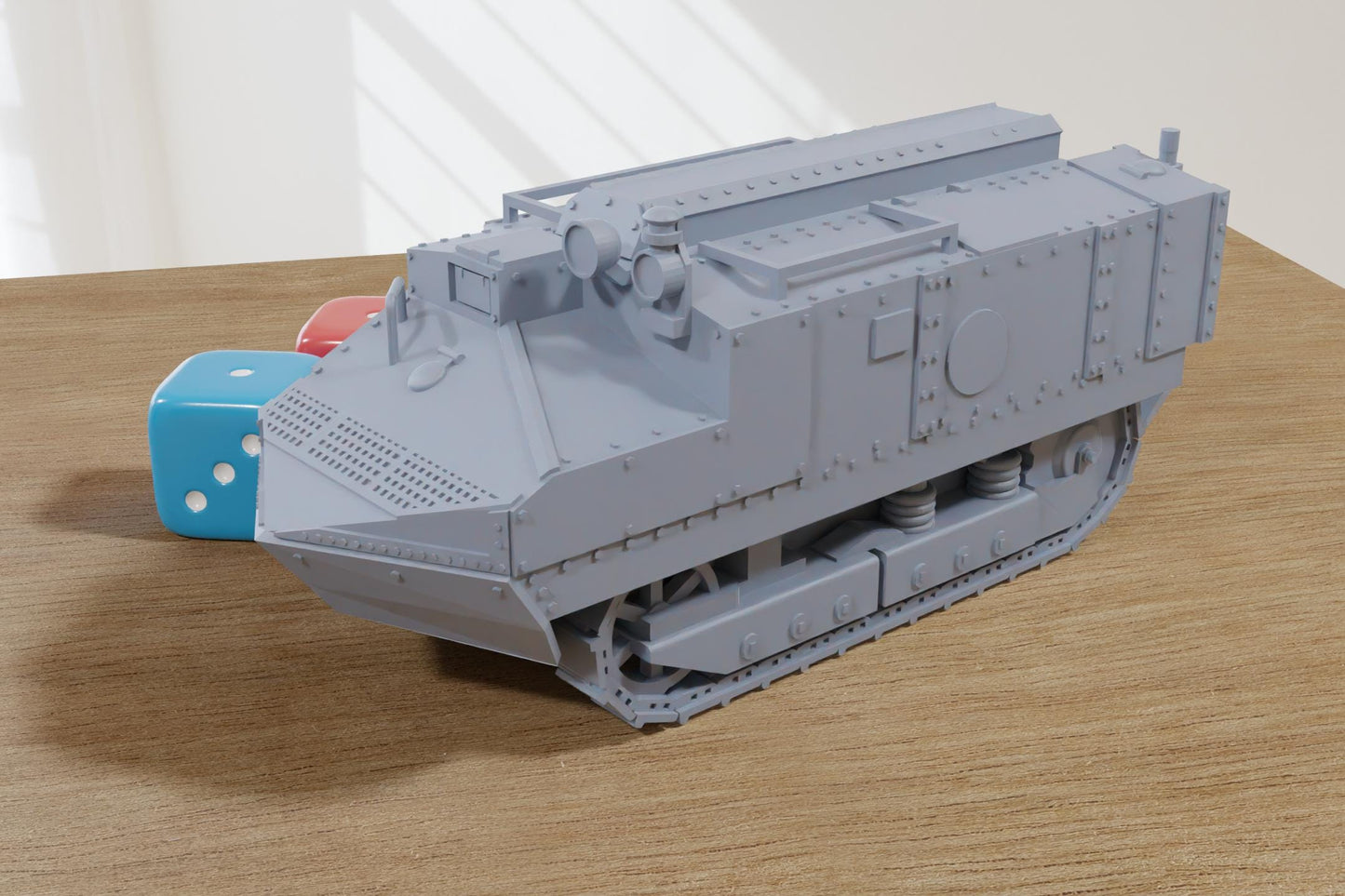 Schneider CA Char Ravitailleur (France) WW1 Tank  - 3D Printed Miniature Wargaming Combat Vehicle - 28mm / 20mm / 15mm Scale