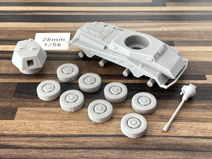 SD.KFZ 234/2 - 50mm Turret WW2 German Armored Car - 3D Resin Printed 28mm / 20mm / 15mm Miniature Tabletop Wargaming Vehicle