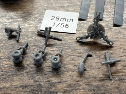 CH-46E Sea Knight Troop Transport Helicopter - 3D Printed Vehicle for Miniature Tabletop Wargames - 28mm / 20mm / 15mm Scales