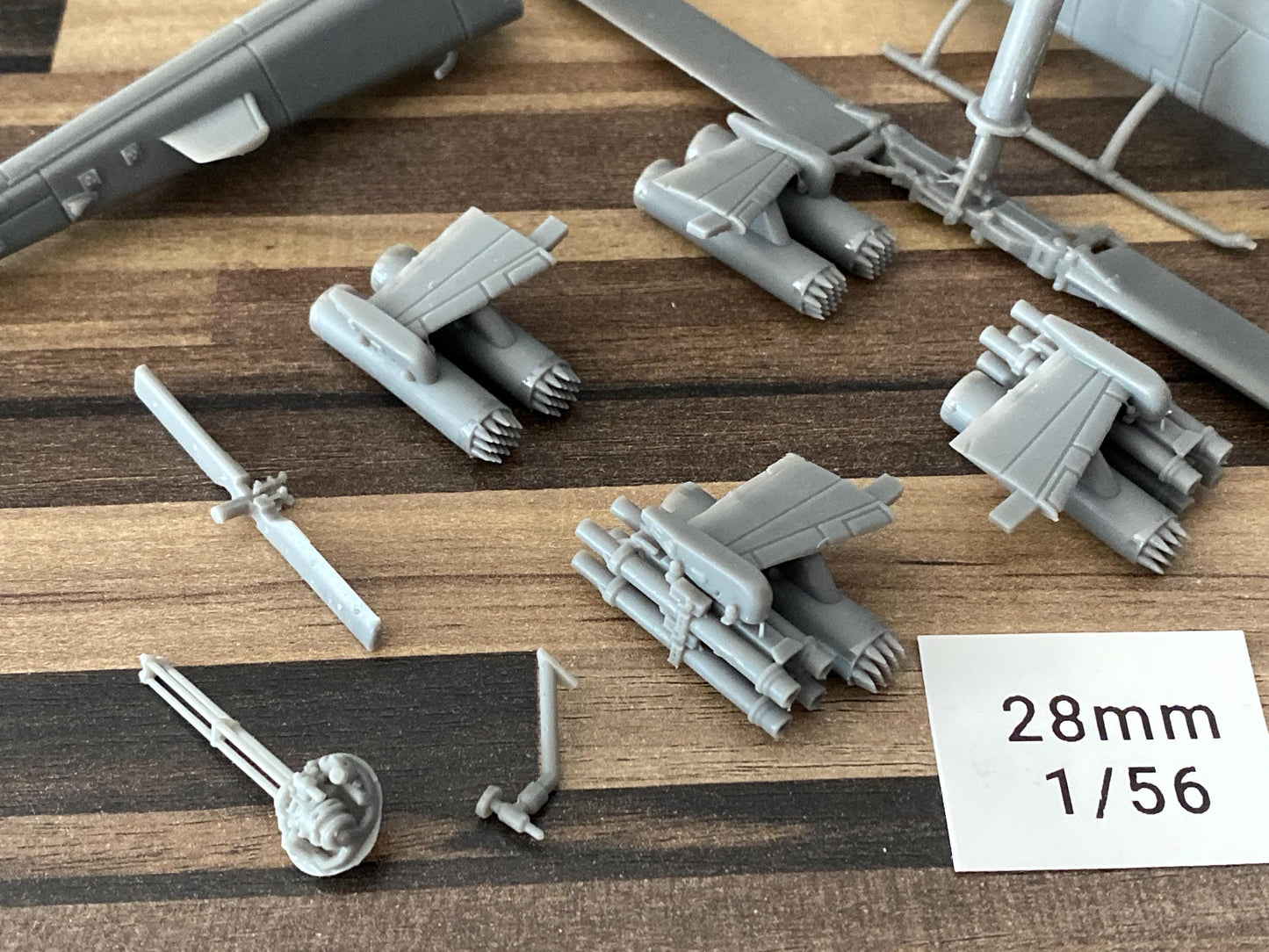 AH-1S Cobra Attack Helicopter - 3D Printed Vehicle for Miniature Tabletop Wargames - 28mm / 20mm / 15mm Scales