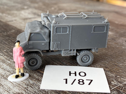 Unimog Radio Case (Radio) - 3D Printed - 28mm Scale - Miniature Wargaming Vehicle - Tabletop Wargames - Model Railroad