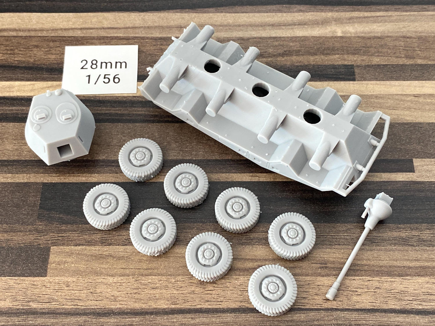 SD.KFZ 234/2 - 50mm Turret WW2 German Armored Car - 3D Resin Printed 28mm / 20mm / 15mm Miniature Tabletop Wargaming Vehicle