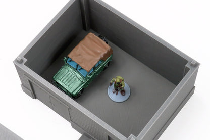 Soviet Mid Size Utilities Shed - Zona Alfa / Cold War in the East - 3D Printed Miniature Wargaming Terrain 28mm / 20mm / 15mm Scale